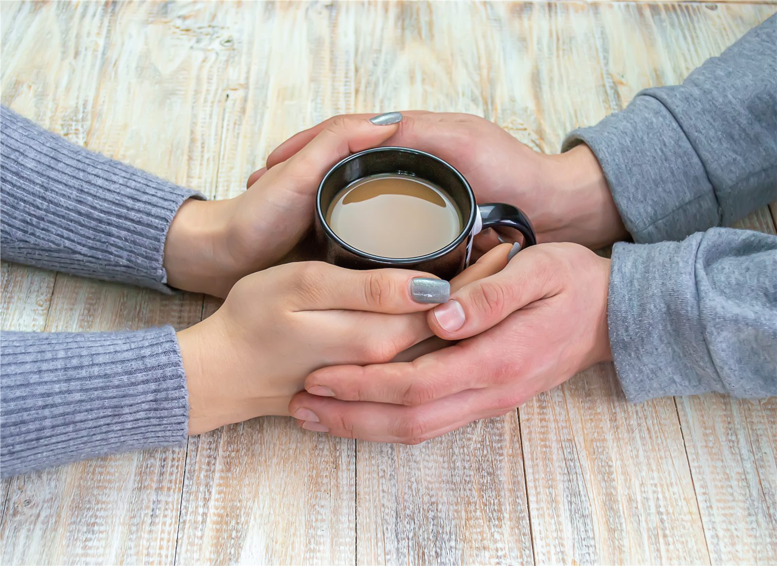 Coffee being shared indoors